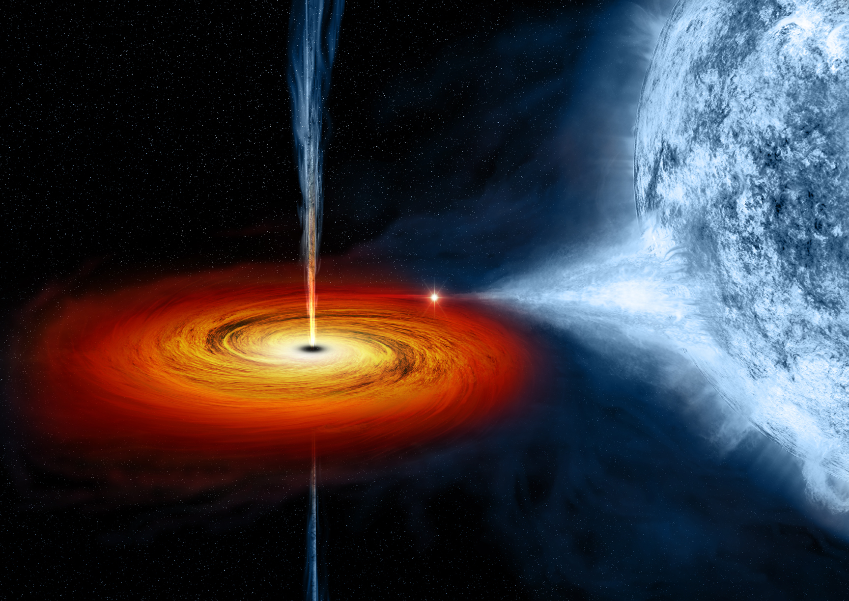  artist's rendering of black hole